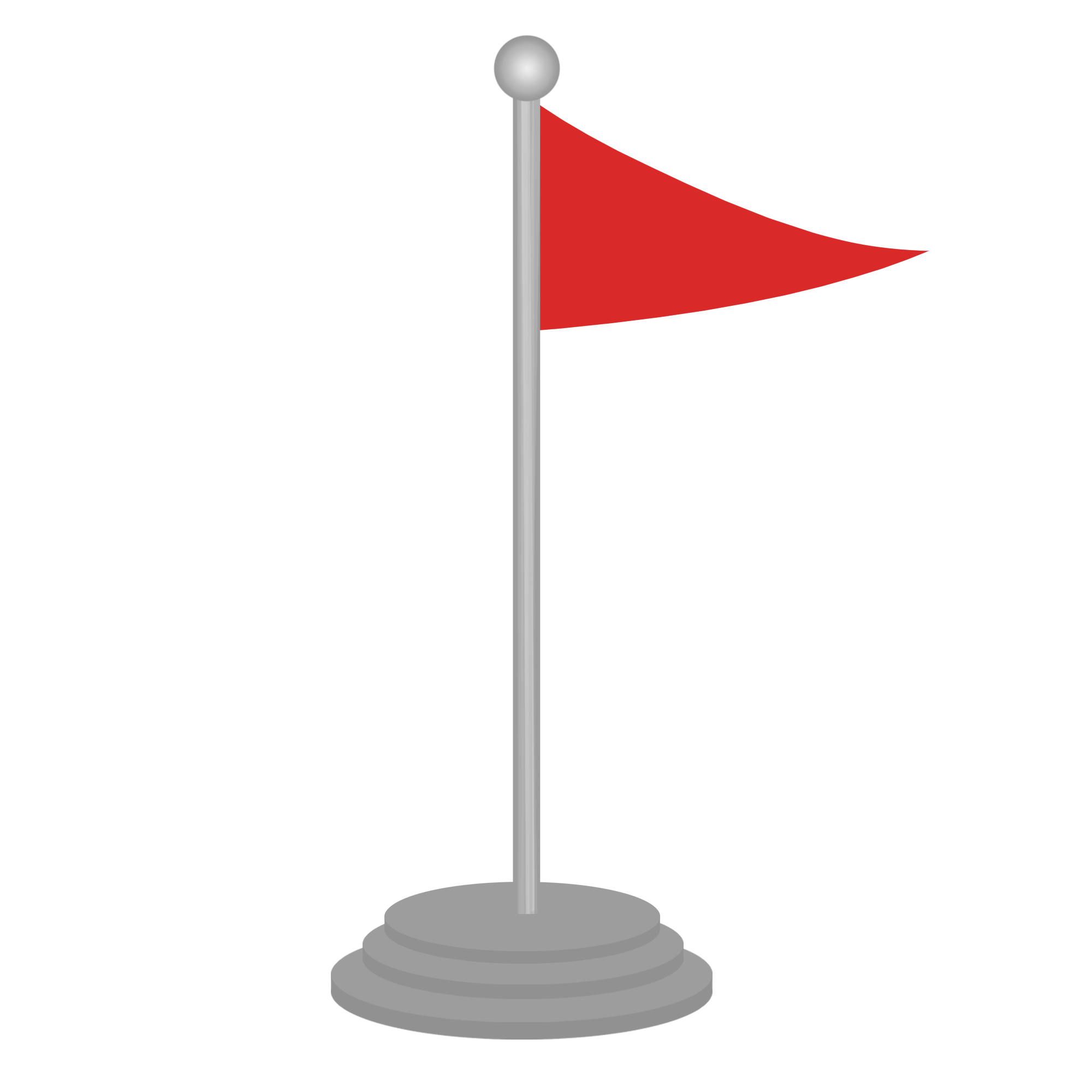 Decorative flag post graphic